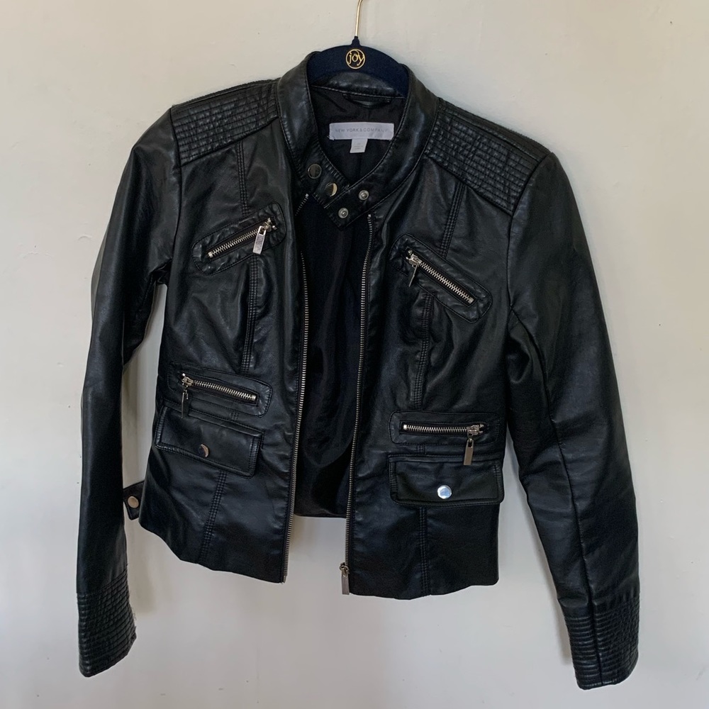 New York & Company Leather Jacket